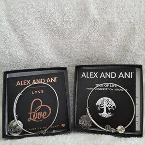 Alex and Ani Charm Bracelets - Set of Two - NIB